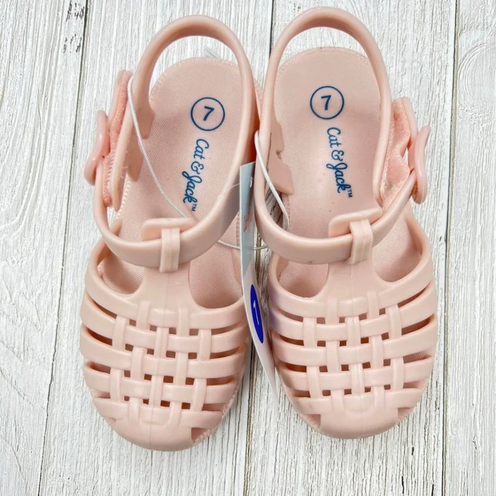 Toddler Jelly Shoes Size 7 New‎ Girls Sandals Blush Pink